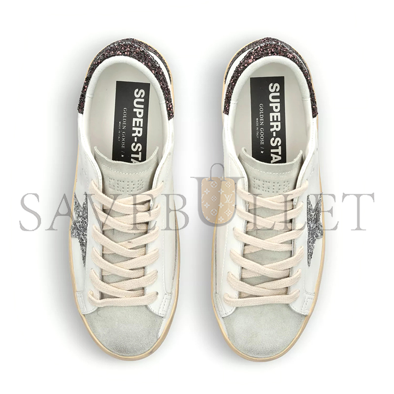GOLDEN GOOSE WOMEN'S SUPERSTAR STAR-APPLIQUE LOW-TOP LEATHER SNEAKERS GWF00102